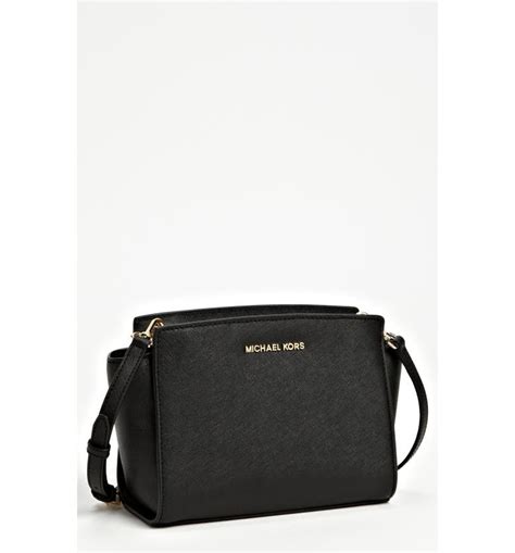 michael kors selma blossom|Selma Medium Saffiano Leather Crossbody Bag .